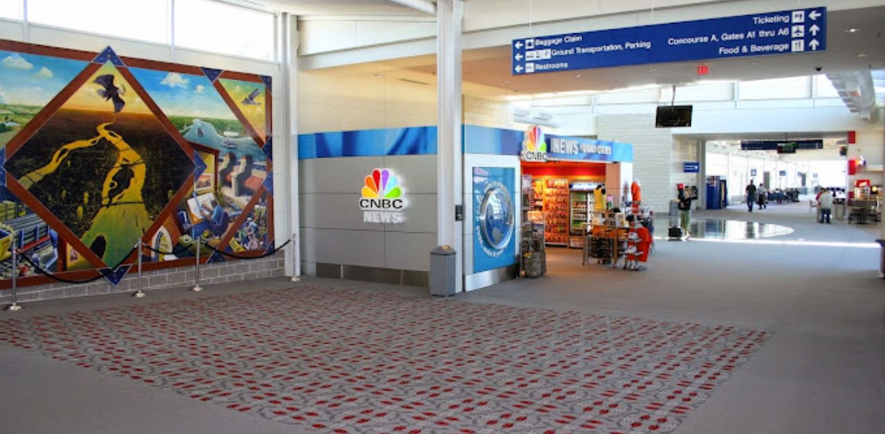 Allegiant Air MLI Airport Terminal
